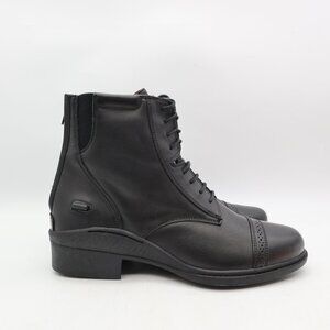 Shires Moretta Clio Paddock Boots Men's Size EU 41 Black leather Lace Up